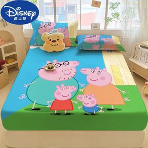 Disney Простыня на резинке 120х200 см с принтом Peppa Pig 8, 100% хлопок