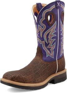 Ковбойские сапоги Twisted X для мужчин, фиолетовый/коричневый