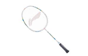 Детская ракетка для бадминтона LiNing KIDS Carbon Aluminum, наступательного типа, с утяжеленной головкой, жестким стержнем, начальный уровень, 555 мм