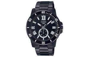 CASIO Часы Men Standard Series 49mm Black Watch MTP-VD200B-1B, Black Dial