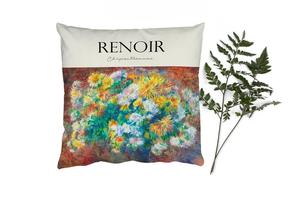 MuchoWow Декоративная подушка Диванная подушка Декоративная подушка для гостиной 50 x 50 см Искусство - Цветы - Ренуар - Наволочки - Украшение - Спальня