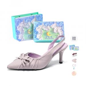 Feo Dvke Тонкие каблуки на шпильке 6 см женские в подарочной коробке фиолетовые, цвет Purple