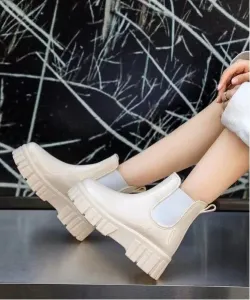 Короткие резиновые сапоги на толстой подошве Aimoha - Select -, цвет Light Beige