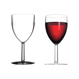 Бокал для вина Пластиковые бокалы для красного вина 300 мл, набор 2 шт., прозрачные Mepal, прозрачный