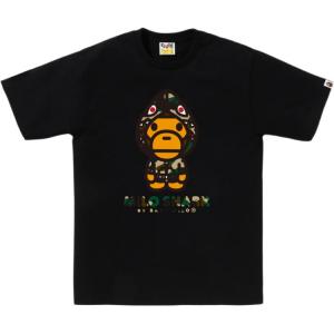 Футболка FW25 мужская A BATHING APE, черный/камуфляж