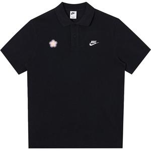 Рубашка поло унисекс черная Nike, черный