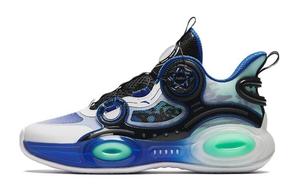 Баскетбольные кроссовки Alien 3.0 для детей GS Low-top Cloud White/Core Black/Green Spark Anta Kids, зеленый