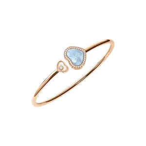 Браслет Chopard Happy Hearts - Браслет, розовое золото, бриллианты, бирюзовый перламутр