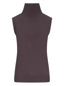 Топ Vertigo с высоким воротником Sportmax, коричневый
