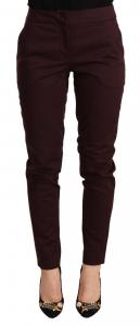Узкие брюки Maroon Slim Fit Skinny с застежкой-молнией Just Cavalli, цвет Marrone