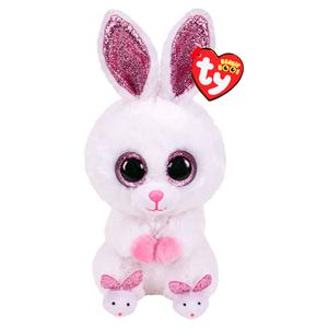 Ty Очаровательные мультяшные милые бело-розовые тапочки с кроликом хлопковый плюш игрушка кукла плюшевая кукла высота 15см