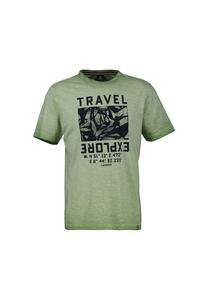 Модная футболка с принтом на груди Lerros, зеленый