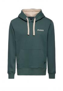 Толстовка с капюшоном и крупным принтом на спине. Я воплощаю свои мечты в реальность. King Kerosin, зеленый