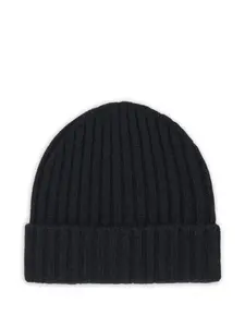 Кашемировая шапка бини в рубчик Boggi Milano, черный