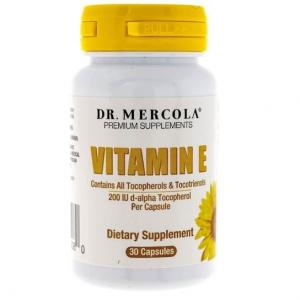 Биологически активная добавка Витамин Е Dr Mercola, 30 капсул