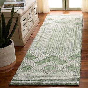 Ковер SAFAVIEH, 69 x 244 см, Pine Collection - ковер-дорожка, Sage & Ivory, ручной работы из шерсти, идеально для гостиной, коридора, холла, прихожей, спальни (PNE601W)