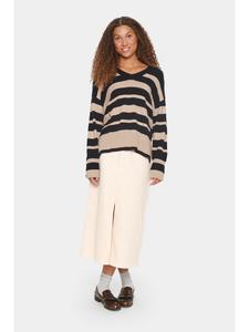 Свободный вязаный свитер Inettesz черного цвета SAINT TROPEZ