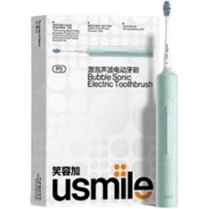 Электрическая зубная щетка p3 soundwave, bubble, couple, для мужчин и женщин с увеличенным сроком службы батареи Usmile, изумруд