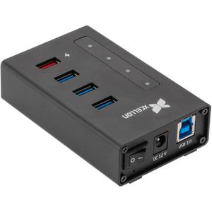 Док-станция Xcellon 4-Port Powered USB 3.0 Slim Aluminum Hub SH4-3H1HC-2