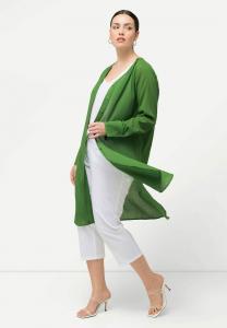 Блуза SHEER TEXTURED LONGLINE Ulla Popken, темно-зеленый