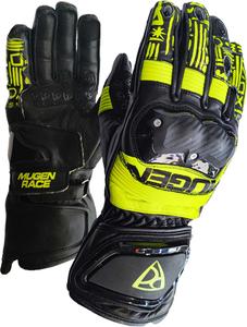 MUGENRACE le-vi sport мотоциклетные перчатки, Black/Neon Yellow