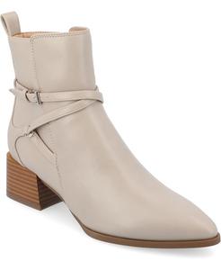 Женские ботильоны Estelle Tru Comfort из пеноматериала с острым носком на наборном каблуке Journee Collection, серый