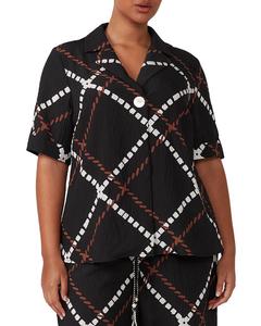 Морской курортный топ Estelle Plus, черный