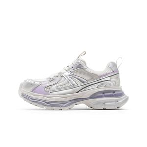 C°BANNER Женские низкие массивные кроссовки Support Low Top Chunky Sneakers - бело-фиолетовые, цвет White Purple