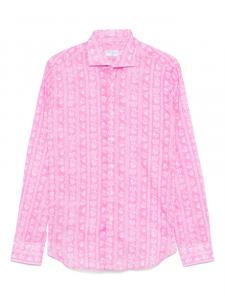 Рубашка Fedeli с цветочным принтом, розовый