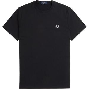 Классическая футболка с круглым вырезом FRED PERRY, черный