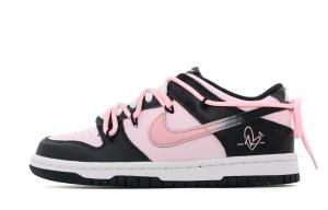 Nike Кроссовки для скейтбординга Dunk Fun Pink Duo с амортизацией, износостойкие, дышащие, низкие, унисекс Mia Pink