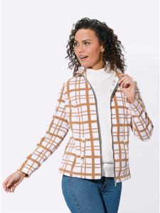 Флисовая куртка с принтом экрю и верблюжьей шерсти WITT WEIDEN