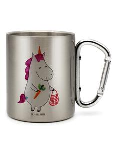 Кружка-карабин единорог веганская без слов в серебряном цвете Mr. & Mrs. Panda
