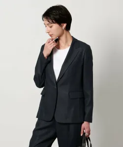 Пиджак Spiree IAS, приталенный, приятный на ощупь, с защитой от УФ-излучения, эластичный, можно стирать United Arrows, цвет Navy