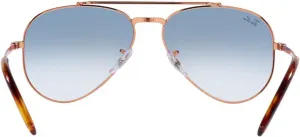 Солнцезащитные очки Ray-Ban RB3625 «Авиатор», Rose Gold/Clear Gradient Blue