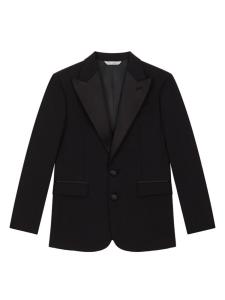 Dolce & Gabbana атласный однобортный блейзер, синий