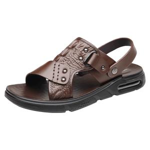 MEXICAN Пляжные сандалии мужские черно-коричневые коричневые, цвет Brown