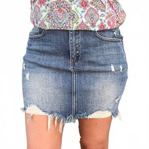 Дарлайн джинсовая юбка в среднем тоне RISEN, Medium Wash