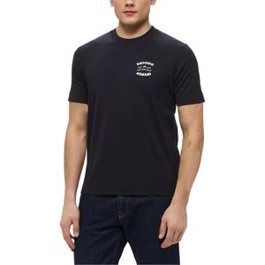 Футболка с вышитым логотипом EMPORIO ARMANI, черный