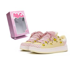 ABCIO Женские противоскользящие амортизирующие ударопрочные низкие скейтерские кроссовки с эффектом увеличения роста Pink Bubbles, цвет Pink Bubbles