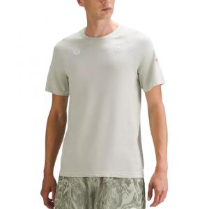 Lululemon Футболка Metal Vent Tech мужская, светлые полосы, Light Sage Green/White/Slight Stripe Light Sage/White