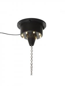 Satisfire Мотор для зеркального шара диаметром до 20 см, диско-шара, с белыми светодиодами