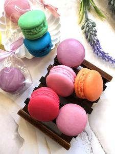 Глицериновое мыло с печеньем-макарунами, безе, мыло в подарок Decovena