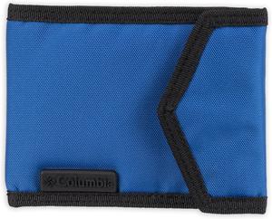 Кошелек Columbia Tactical Wallets for Men - Sport RFID Blocking Nylon Trifold with Velcro with ID Window and Cash Pockets, Blue Slim
