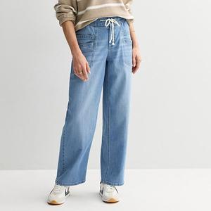 Женские джинсы easy с высокой посадкой Sonoma Goods For Life, Medium Light Wash