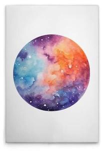 Картина на холсте A.S. Création Colourful Planet цвет weissbunt