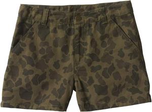 Короткие шорты Carhartt Girls Rugged Flex Camo Ripstop с 5 карманами, Green Duck Camo