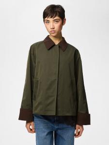 PIECES Куртка межсезонная 'PCJorma' в зеленом цвете