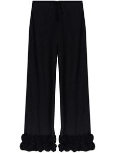 Брюки Oséree с цветочной аппликацией, черный