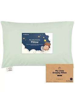 Подушка Jumbo для малышей с наволочкой, мягкие органические подушки для сна для малышей 14X20, детская подушка для путешествий Keababies, зеленый